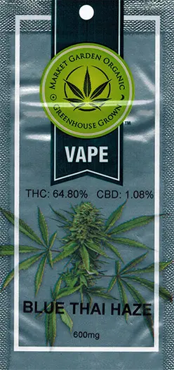 Cannabis Package with Black Doranix Ink Printed On It