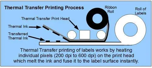 Description and Diagram of the Thermal Transfer Printing Process